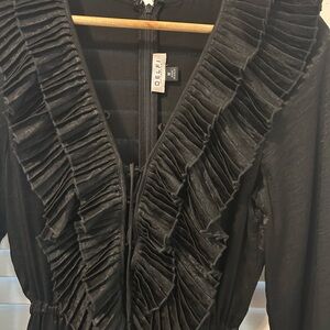 ELF Black Ruffled Jumpsuit